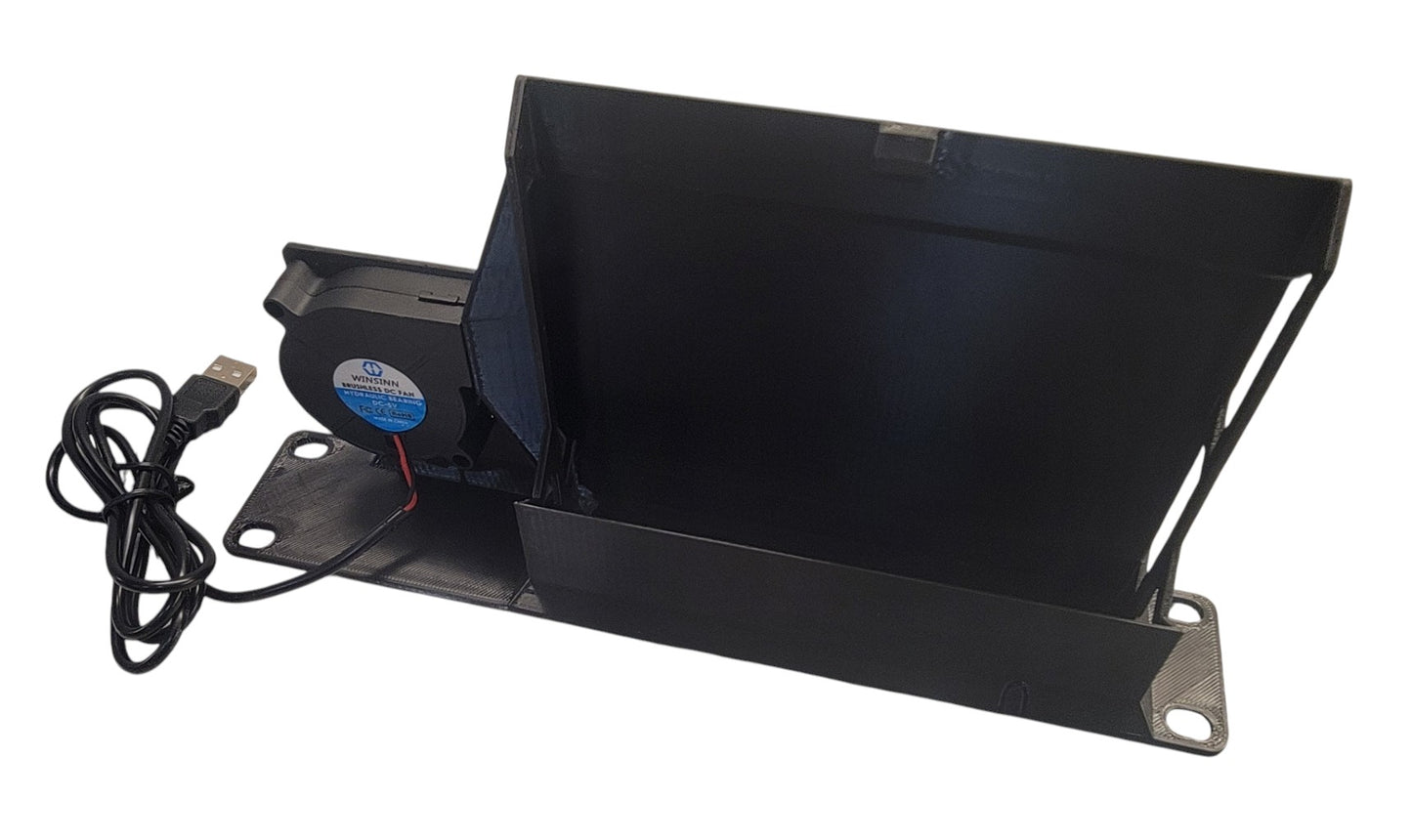 Blazin3D 10" Network Rack Mount for Ubiquiti Cloud Gateway Ultra, Wall Mount, USB Fan Cooling, Front/Rear Port Access