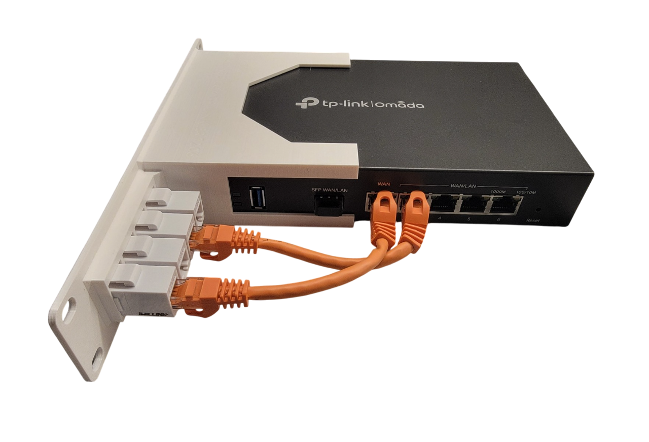 10-inch 1U Network Rack Mount for TP-Link ER7206 Multi-WAN Professional Wired Gigabit VPN Router