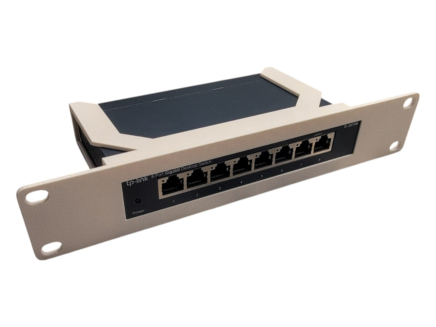 10 inch 1U Network Rack Mount for TP-Link TL-SG108PE 8-Port Gigabit Easy Smart Switch with 4-Port PoE