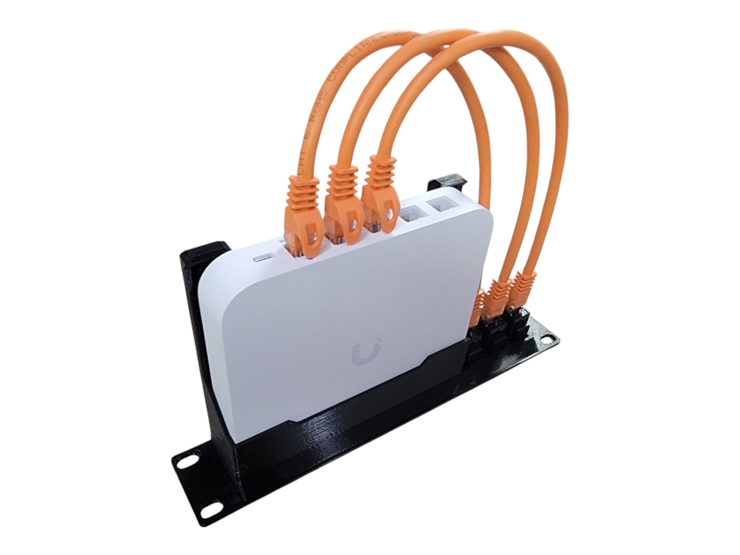 10-inch Network Rack Mount for Cloud Gateway Ultra UCG-Ultra and UXG-Max, Front Access Ports, Cables & Keystones Included