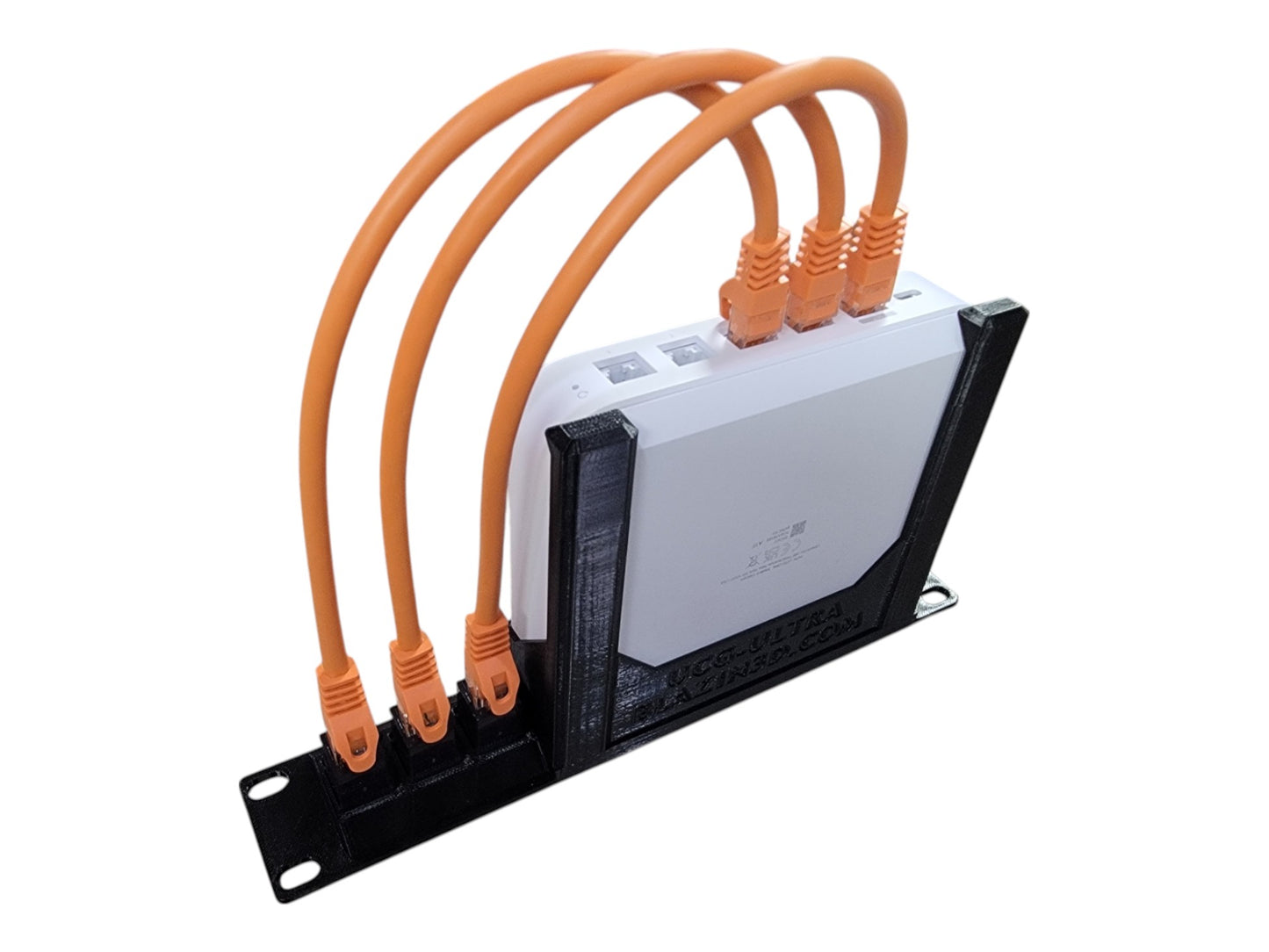 10-inch Network Rack Mount for Cloud Gateway Ultra UCG-Ultra and UXG-Max, Front Access Ports, Cables & Keystones Included