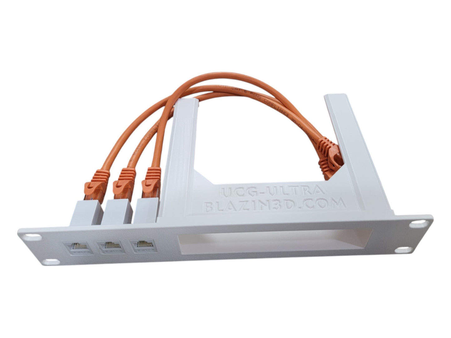 10-inch Network Rack Mount for Cloud Gateway Ultra UCG-Ultra and UXG-Max, Front Access Ports, Cables & Keystones Included