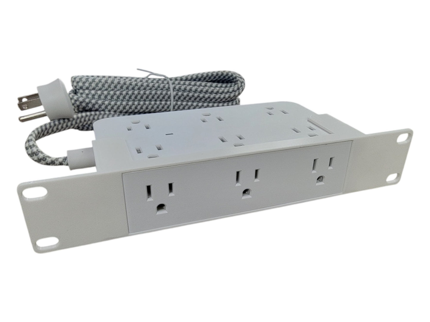 Blazin3D 10-inch Network Rack PDU Power Strip, 12 Outlets, USB-A/C Ports, 1U, Surge Protection, 6ft Cable