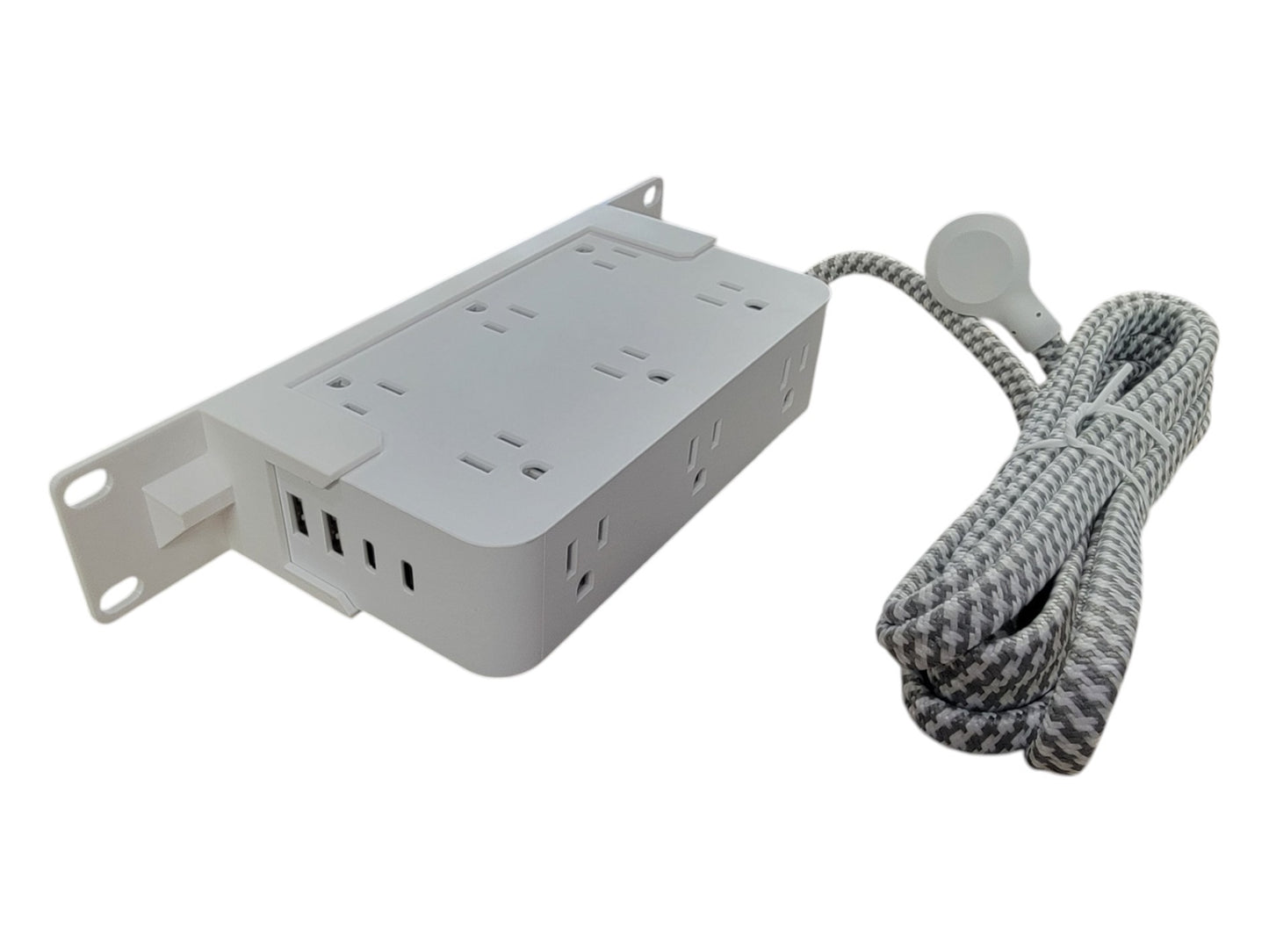 Blazin3D 10-inch Network Rack PDU Power Strip, 12 Outlets, USB-A/C Ports, 1U, Surge Protection, 6ft Cable