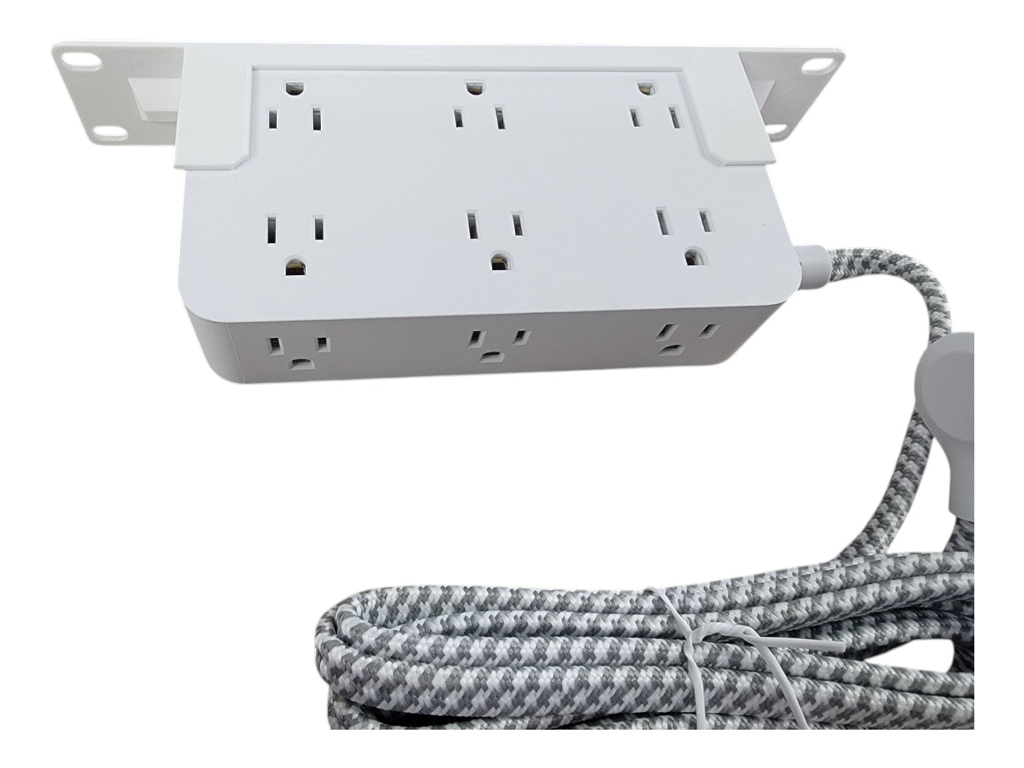 Blazin3D 10-inch Network Rack PDU Power Strip, 12 Outlets, USB-A/C Ports, 1U, Surge Protection, 6ft Cable