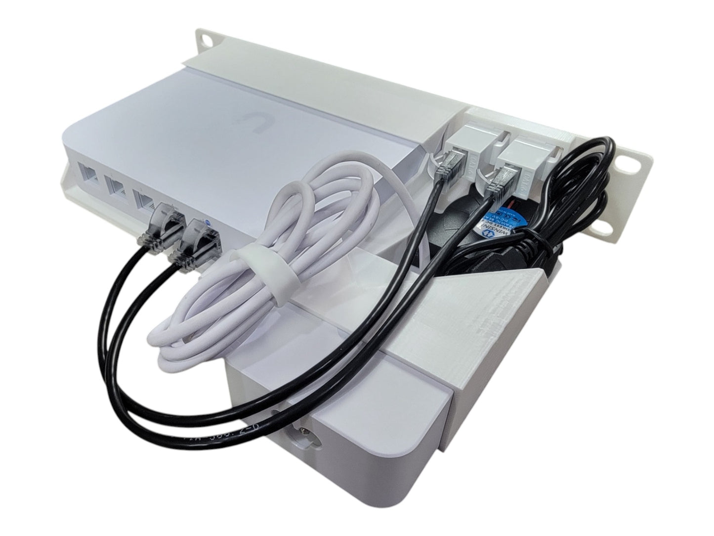 10" Network Rack Mount with Fan for UniFi Cloud Gateway Max UCG-MAX Ubiquiti