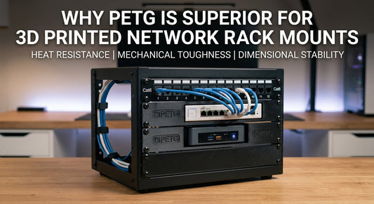 Why PETG Is the Superior Material for 3D-Printed Network Rack Mounts