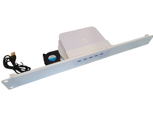 19" Network Rack Mount with Fan for Cloud Gateway Ultra UniFi UCG-ULTRA Ubiquiti
