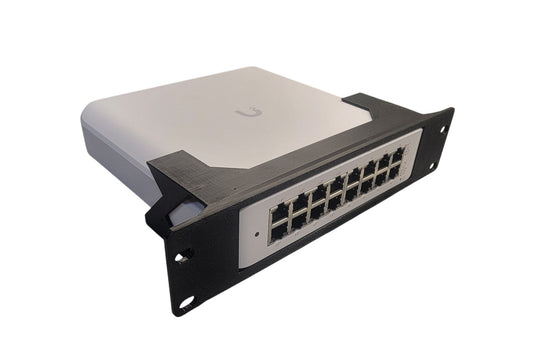 10-inch 1.5U Network Rack Mount for Ubiquiti Lite 16 PoE Switch