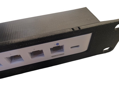 Blazin3D 10" Network Rack Mount for Ubiquiti Cloud Gateway Ultra, Wall Mount, USB Fan Cooling, Front/Rear Port Access