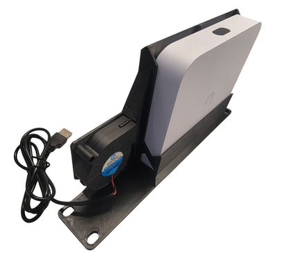 Blazin3D 10" Network Rack Mount for Ubiquiti Cloud Gateway Ultra, Wall Mount, USB Fan Cooling, Front/Rear Port Access