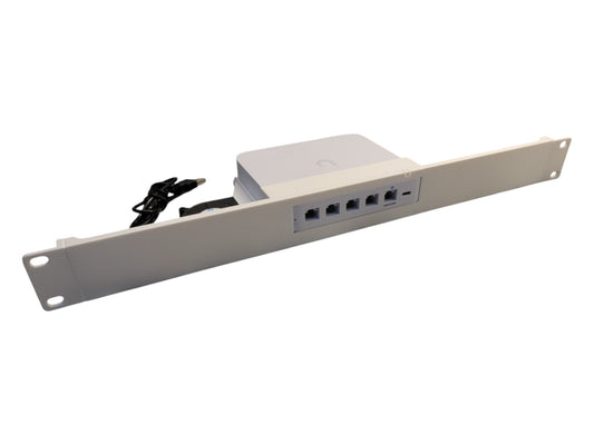 19-inch 1U Network Rack Mount for Unifi Gateway UCG-Ultra and UXG-Max, with Cooling Fan