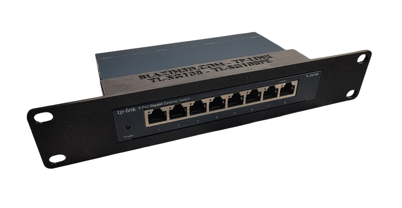 10 Inch 1U Network Rack Mount for TP-Link TL-SG108PE, 8 Port Gigabit P ...