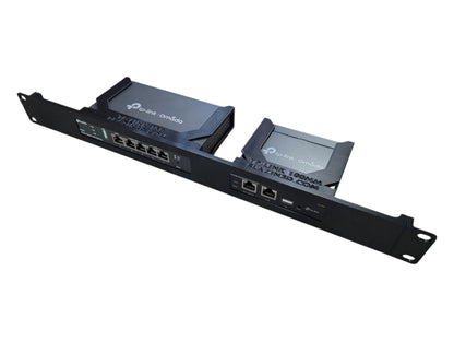 Network Rack Mount, 19 inch 1U, for TP-Link ER605 V2 VPN Router and OC200 Omada Controller
