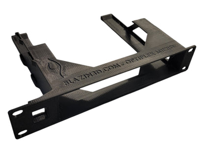 10 inch 1U Network Rack Mount for Dell OptiPlex Micro Form Factor Case, Front Access Network Connection