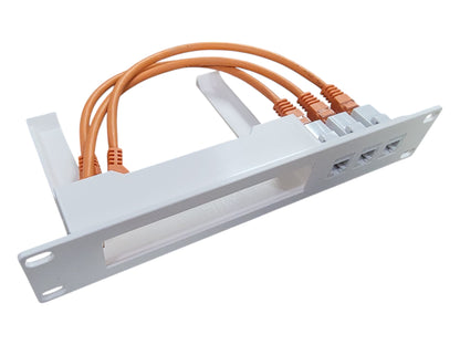 10-inch Network Rack Mount for Cloud Gateway Ultra UCG-Ultra and UXG-Max, Front Access Ports, Cables & Keystones Included