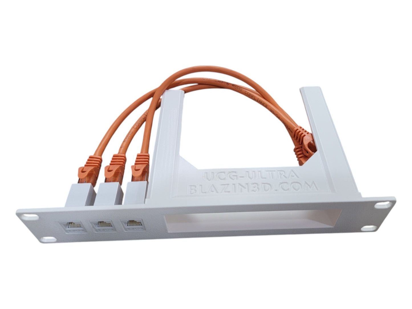 10-inch Network Rack Mount for Cloud Gateway Ultra UCG-Ultra and UXG-Max, Front Access Ports, Cables & Keystones Included