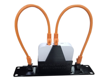 10-inch 1U Rack Mount for Ubiquiti Gateway Lite UXG-Lite, Network Gateway Mounting Bracket, CAT6 Cables Included