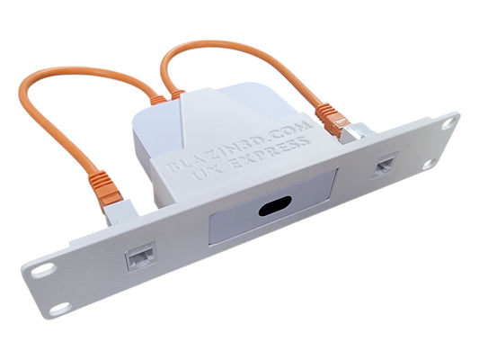 10-inch 1U Rack Mount for Unifi Express UX-US, Network Gateway Mounting Bracket, CAT6 Cables Included
