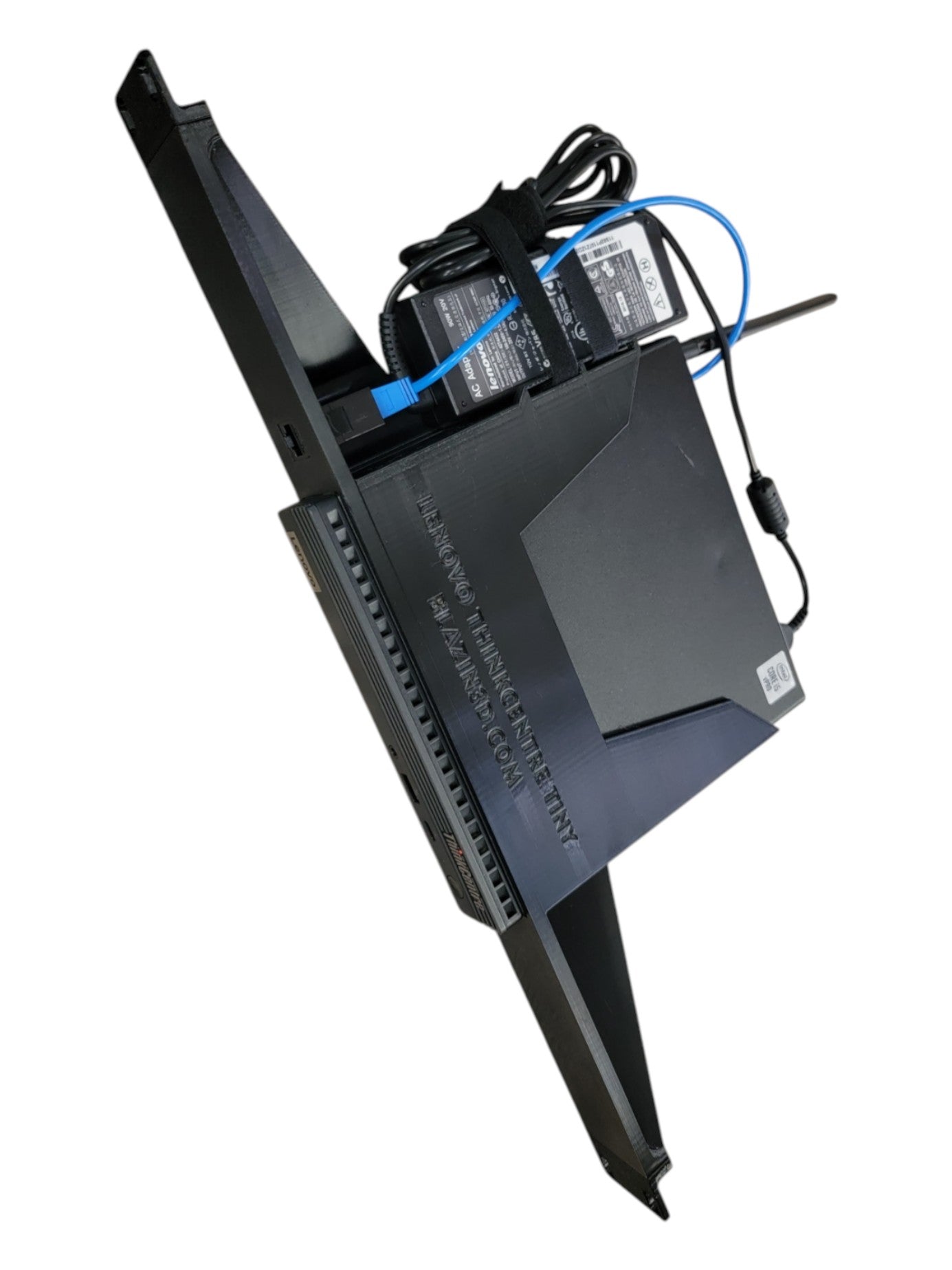 19-inch Rack Mount for Lenovo ThinkCentre Tiny PC, M75Q M80Q M90Q Series, Front Network Access