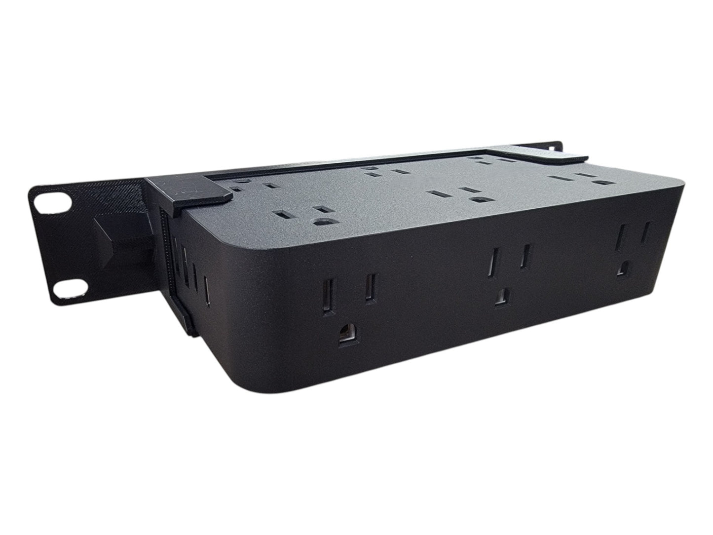Blazin3D 10-inch Network Rack PDU Power Strip, 12 Outlets, USB-A/C Ports, 1U, Surge Protection, 6ft Cable