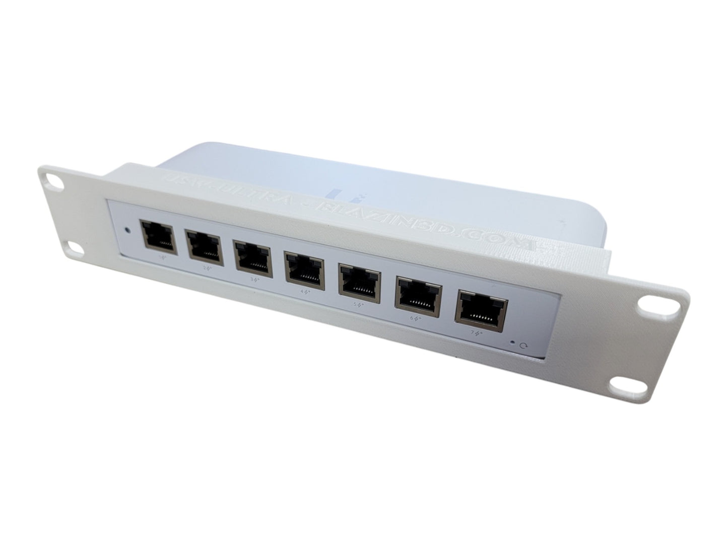 Blazin3D 10-inch Rack Mount for Ubiquiti Switch Ultra, PETG Material