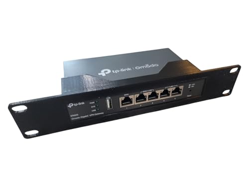 1U 10" Rack Mount Bracket for TP-Link 158mm Devices | Fits Omada ER605, TL-SG108, TL-SG108E, & TL-SG108PE