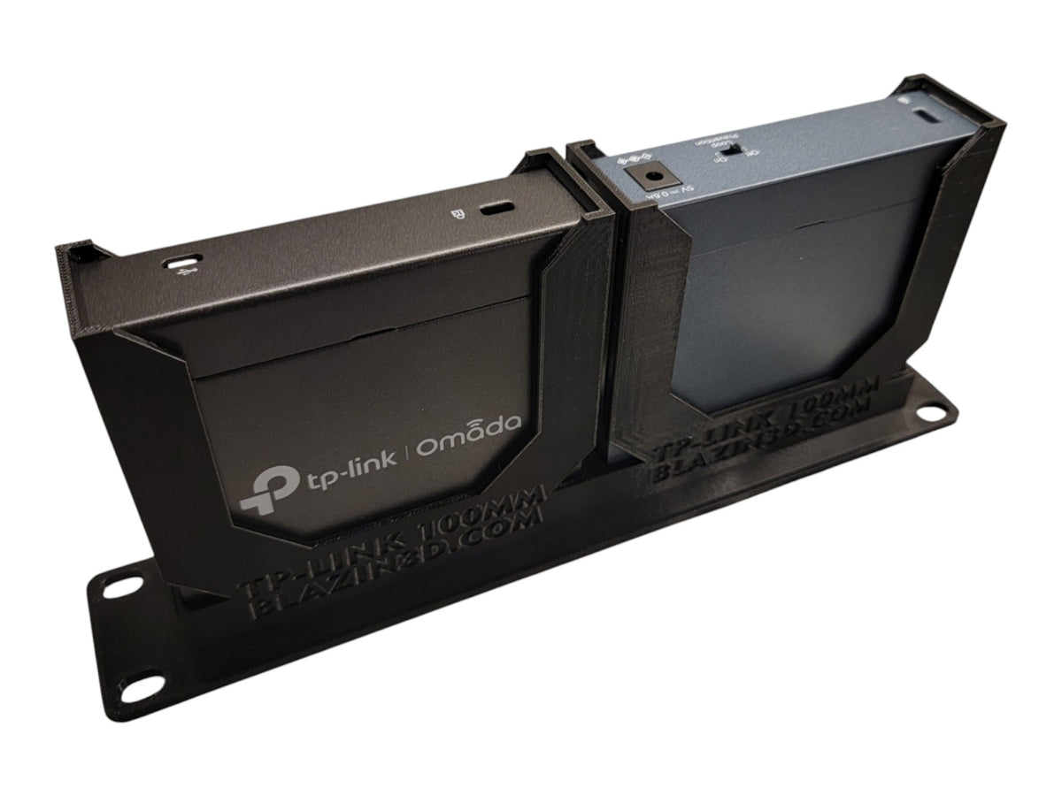 Blazin3D 10" 1U Dual Network Rackmount Kit for TP-Link Switches, fits OC200, TL-SG1005P, TL-SG105, TL-SG105E