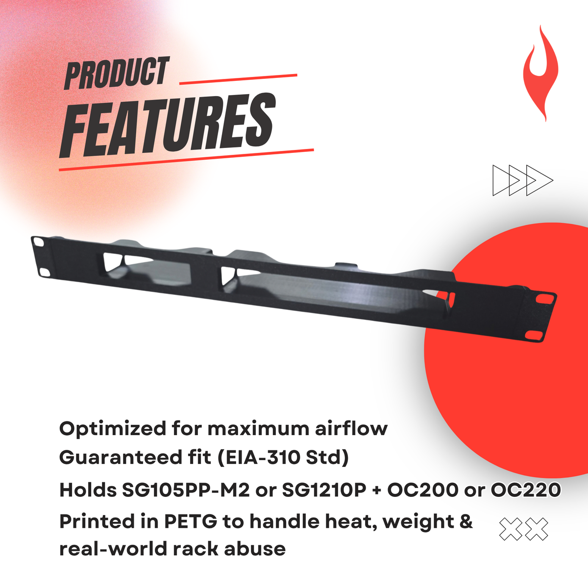 19" Rackmount for TP-Link OC200 or OC220 controller and a SG2210P or TL-SG105PP-M2