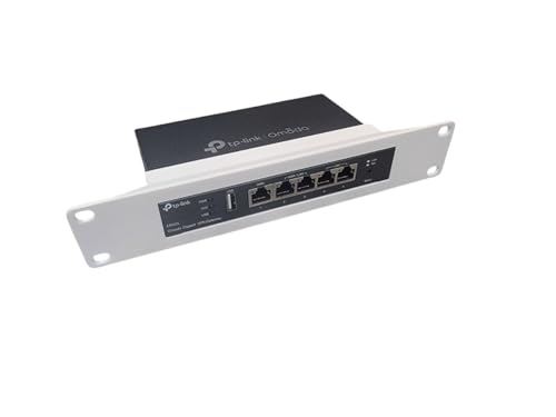 1U 10" Rack Mount Bracket for TP-Link 158mm Devices | Fits Omada ER605, TL-SG108, TL-SG108E, & TL-SG108PE