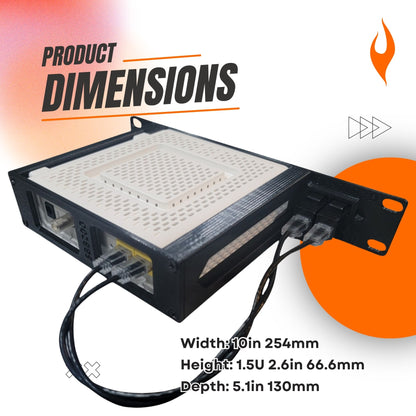 Blazin3D 10" Rack Mount for Arris Surfboard SB8200 (1U) (Also fits SB6190 and SB6141)