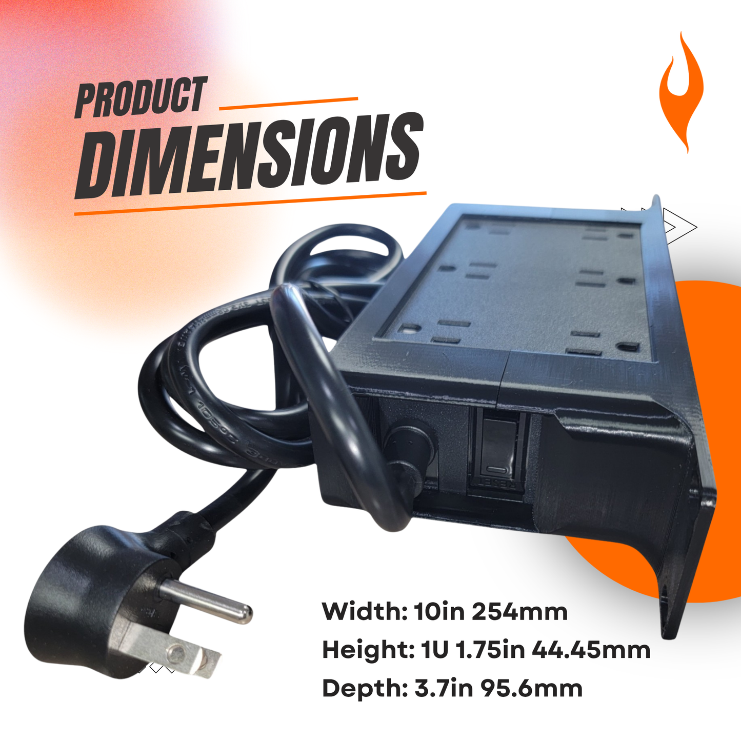 1U 10-Inch Rack Mount Power Hub – 6/12 Outlet PDU with USB-A & USB-C Ports – Optimized for Mini-Racks, Raspberry Pi Clusters