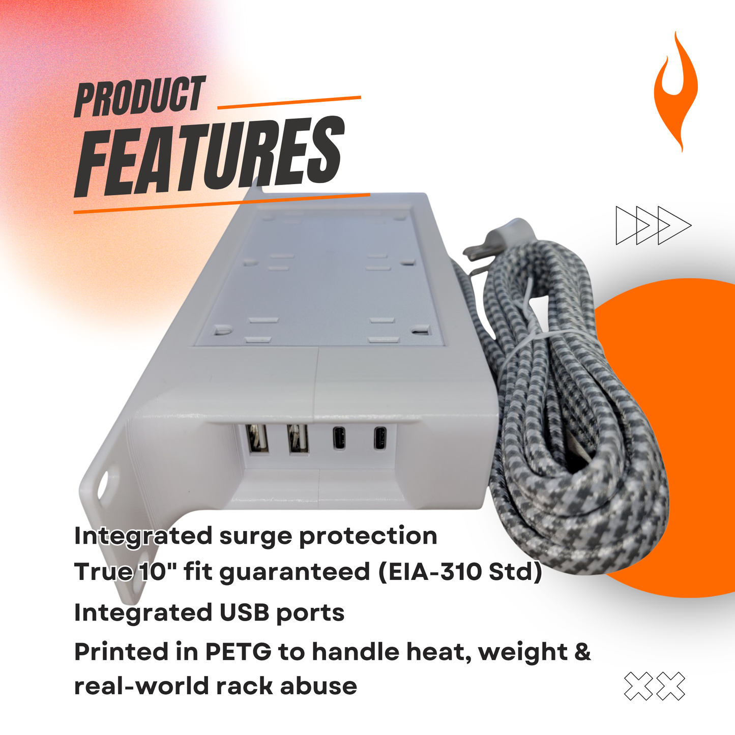 1U 10-Inch Rack Mount Power Hub – 6/12 Outlet PDU with USB-A & USB-C Ports – Optimized for Mini-Racks, Raspberry Pi Clusters