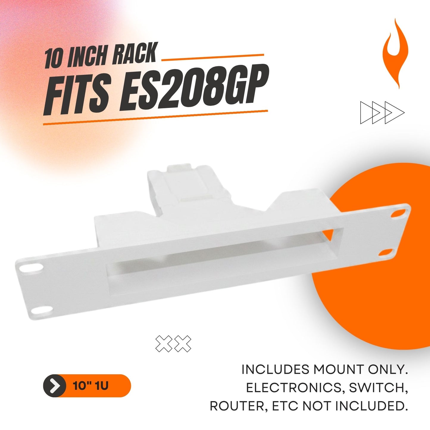 10" Rack Mount for TP-Link Omada ES208GP