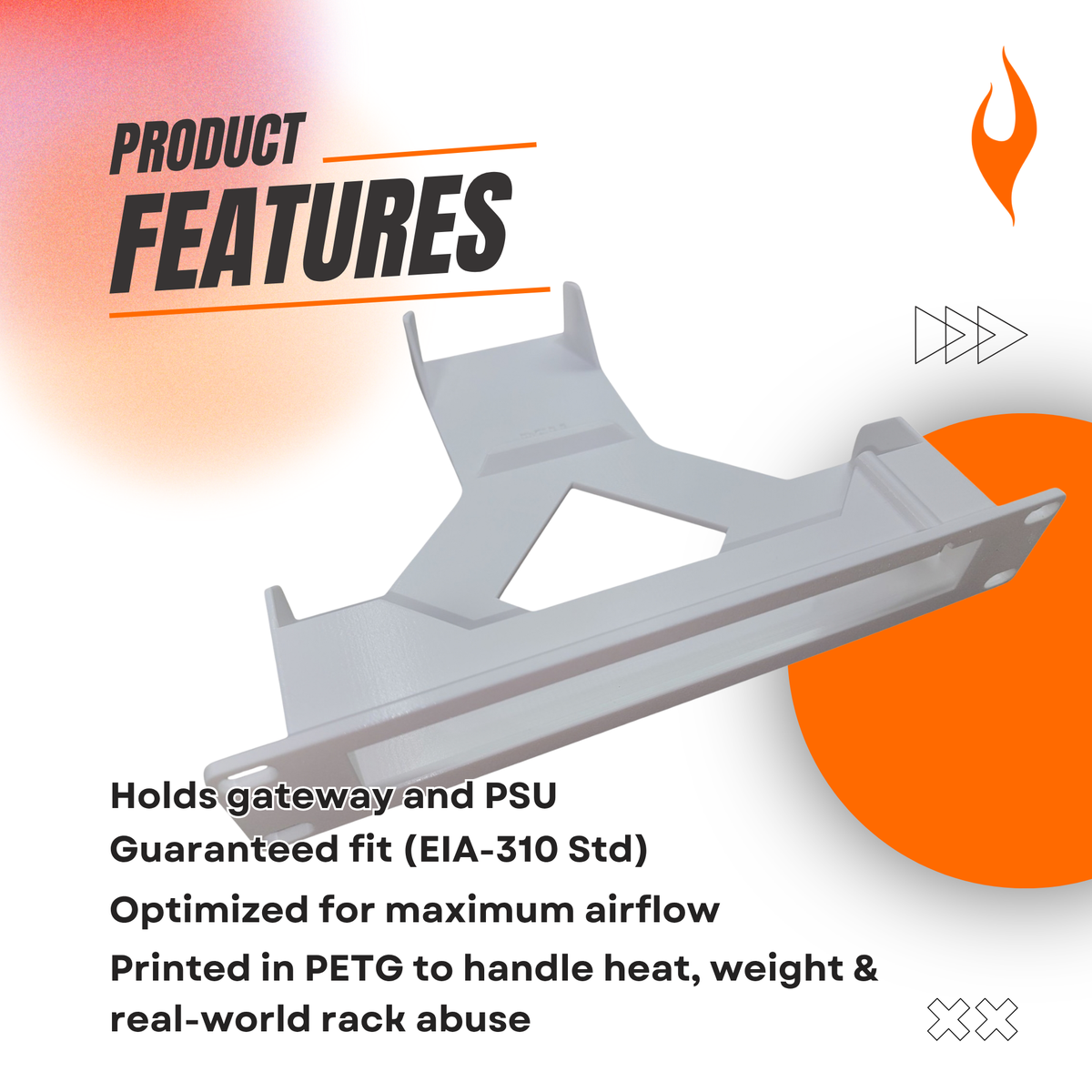 10-Inch Rack Mount for UCG-Fiber and UXG-Fiber Gateway with PSU Holder